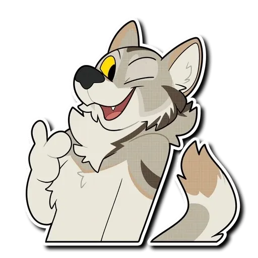 Furry 7- Sticker