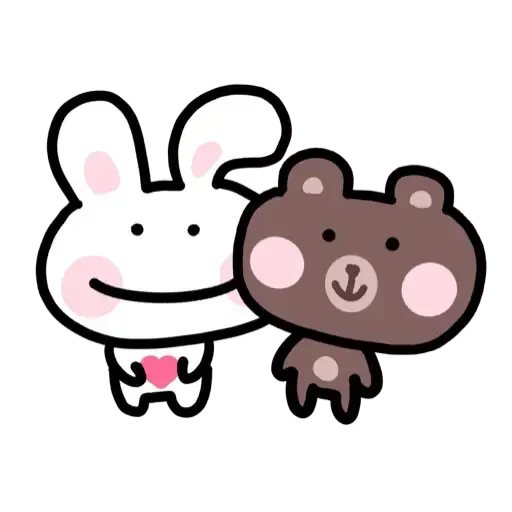 BU兔Bi熊 - Sticker 1