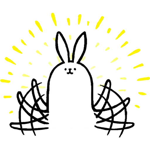 rabbit longleg- Sticker