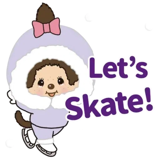 DB Ice Rink - Skate with Monchhichi - Sticker 3
