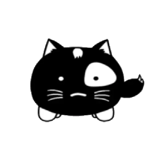 lonely black cat - Sticker 2