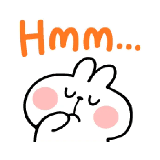 poiled Rabbit A Word Emoji 2- Sticker