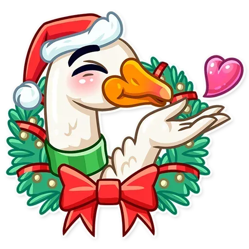 Christmas Goose - Sticker 2