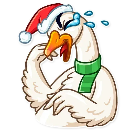 Christmas Goose- Sticker