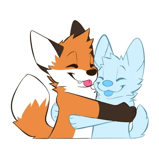 Hug furry- Sticker
