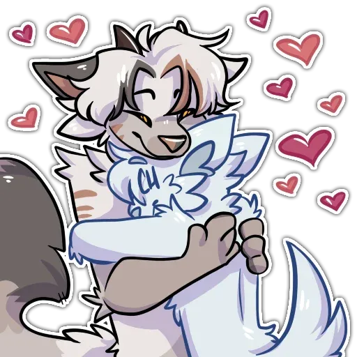 Hug furry - Sticker