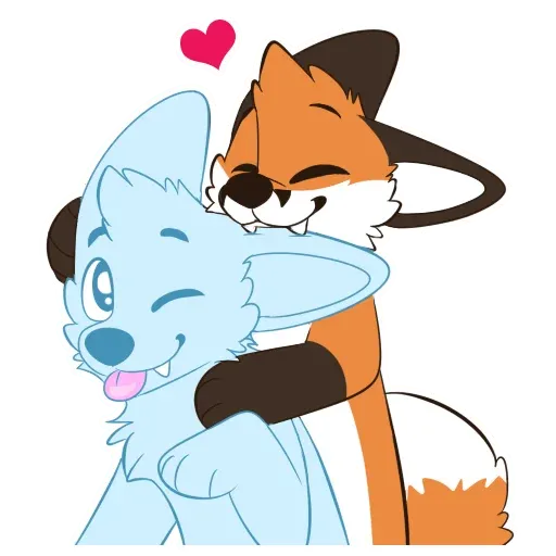 Hug furry - Sticker