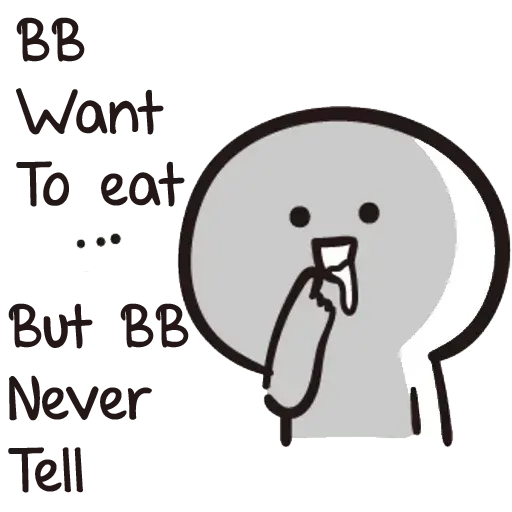 Bb never tell - Sticker 4