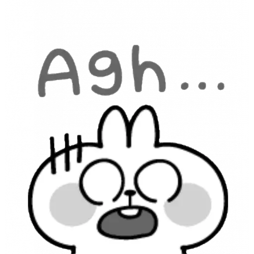 Spoiled rabbit emoji with word 2 - Sticker 8