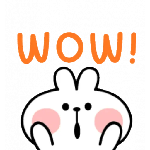Spoiled rabbit emoji with word 2- Sticker