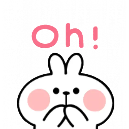 Spoiled rabbit emoji with word 2 - Sticker 3