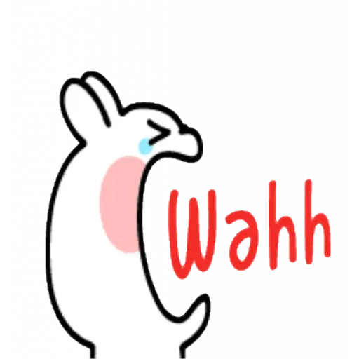 Spoiled rabbit emoji with word 2 - Sticker 6