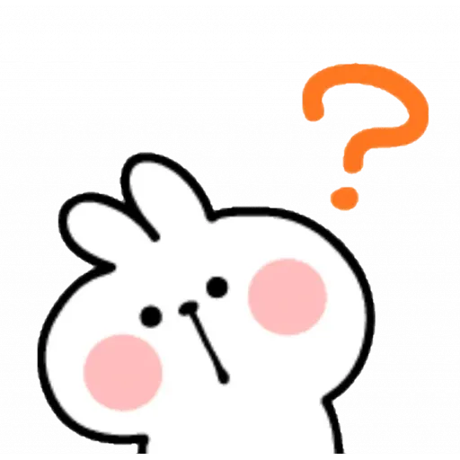 Spoiled rabbit emoji with word 2 - Sticker 7