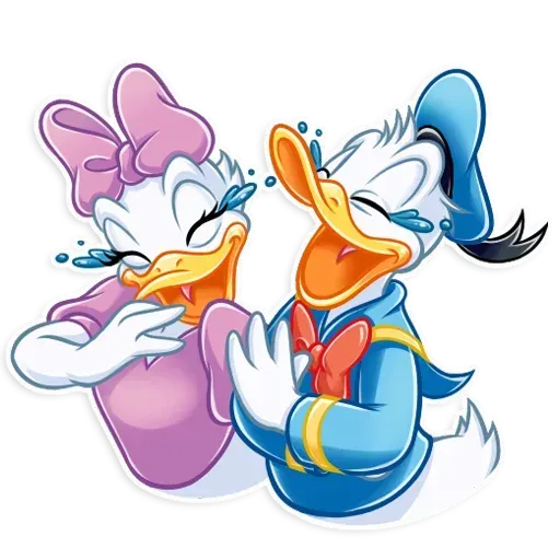 Donald and Daisy- Sticker